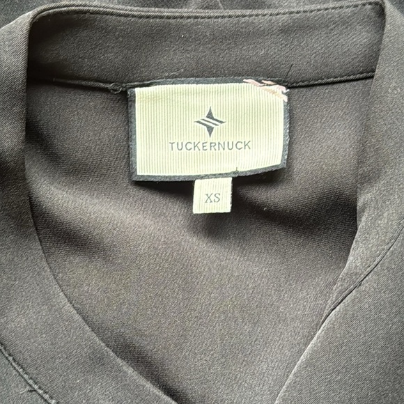 Tuckernuck Royal Black Crepe Shirt Dress - Picture 12 of 12